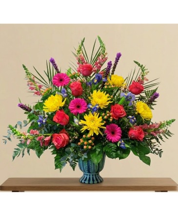 COLORFUL CONDOLENCES TRIBUTE Arrangement in Winnipeg, MB | CHARLESWOOD FLORISTS
