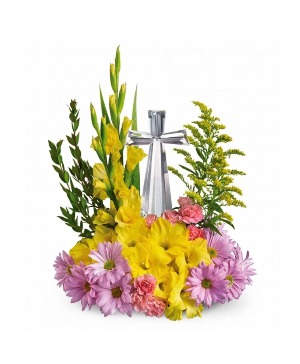 Colorful cross arrangement    