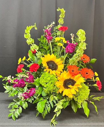 Colorful Life Sympathy Arrangement in Denison, TX | JUDY'S FLOWER SHOPPE