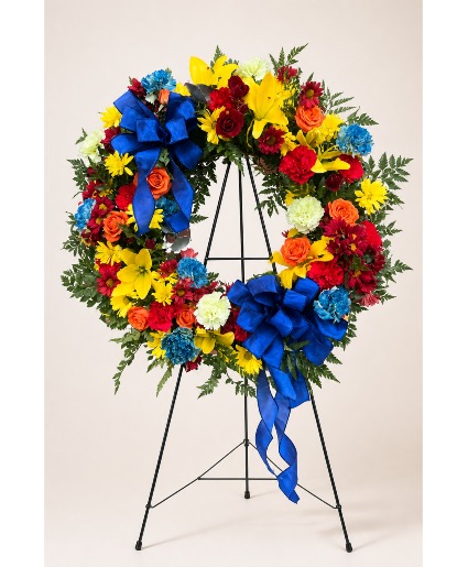 Colorful Memory Standing Wreath