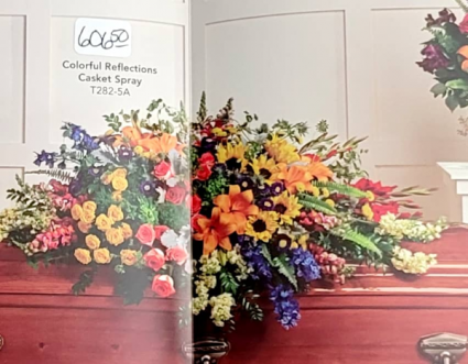 Colorful Reflections Casket Spray 