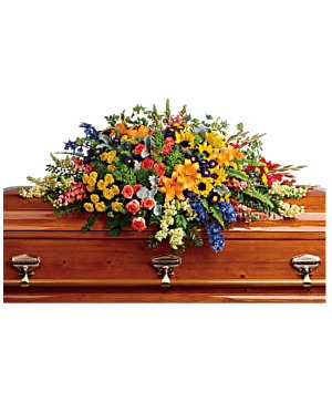 Colorful Reflections Casket Spray 