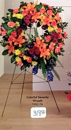 Colorful Serenity Wreath 