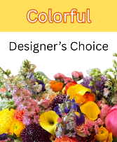 Colorful Designer's Choice Vase Bouquet 