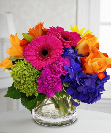 colorful table arrangement 