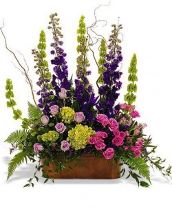 Colorful  Tribute Funeral arraignment