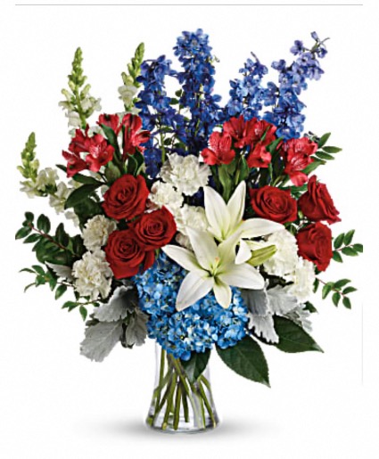 Colorful tribute bouquet 