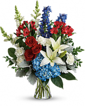 Colorful Tribute Bouquet Patriotic