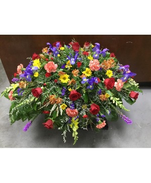 Colorful Dreams Casket Spray 