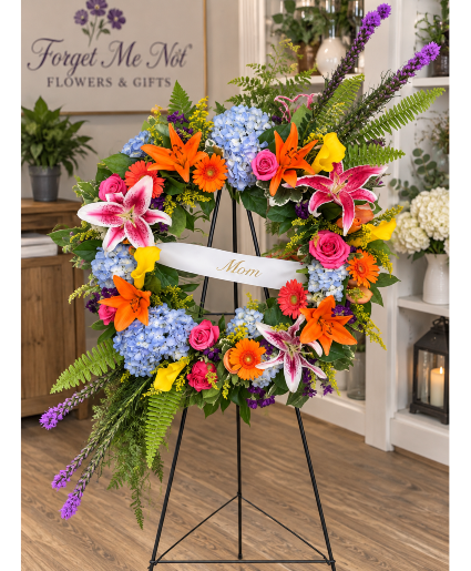 colorful wreath  