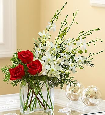 Colors of Christmas Vase arrangement