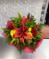 Colors of Fall Bouquet  No Vase 