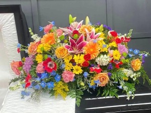 Colors of Love Casket spray 