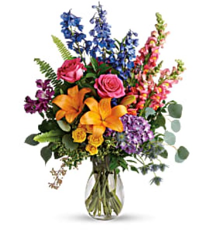 Colors of The Rainbow Bouquet Sympathy
