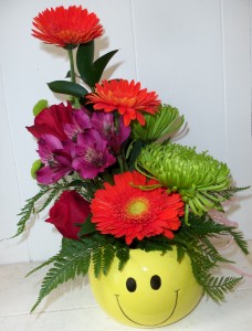 Colourful Cheer Ceramic Happy Face