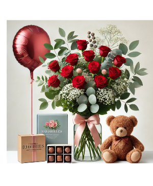 COMBO LOVE ROSES in Gurnee, IL - Lesly Flower Gurnee