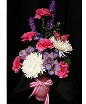 come fly with me vase arrangement