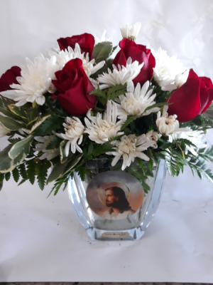 The light of the World lead crystal Vase
