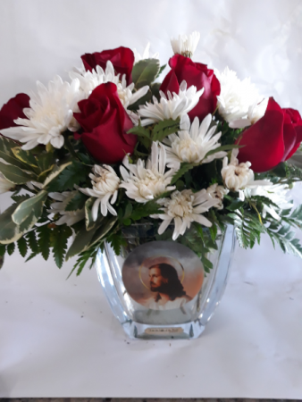 The light of the World lead crystal Vase