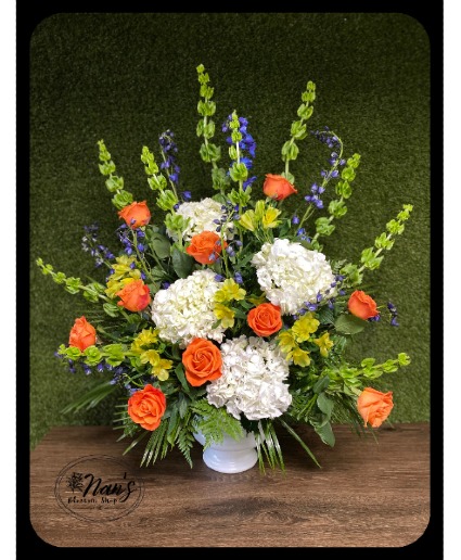 Comforting Bells Urn Arrangement