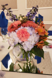 Compact Bubble Bowl Centerpiece