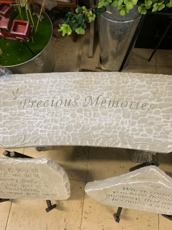 Concrete bench 