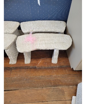 CONCRETE MEMORIAL BENCH 