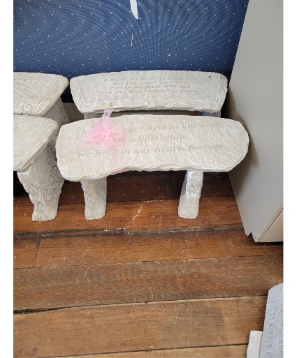 CONCRETE MEMORIAL BENCH 