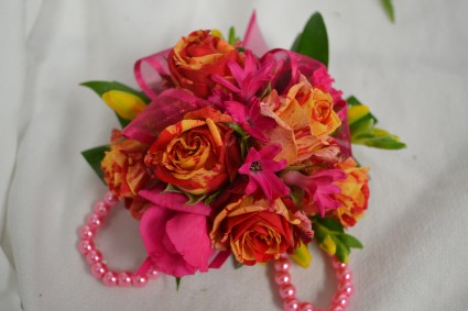 confetti  wrist corsage