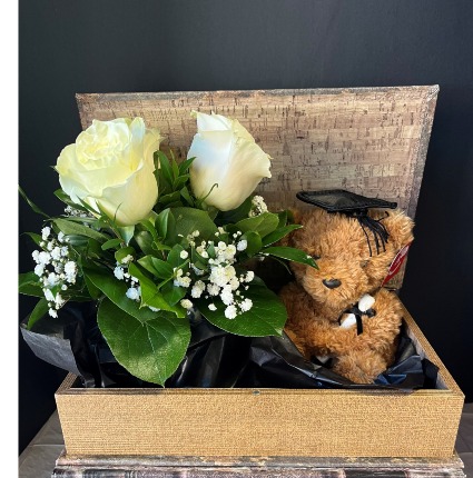 ConGRADuations!!!! Book & Bear Arrangemnt 