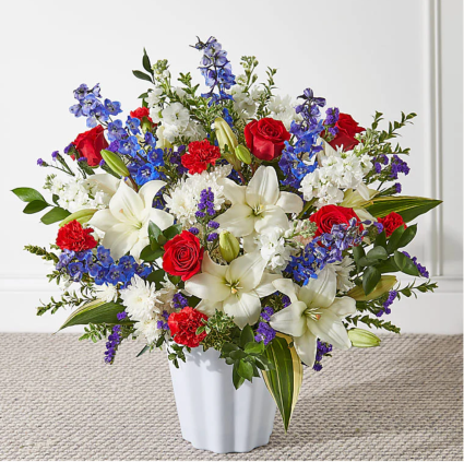 Consoled  Sympathy Floor Basket