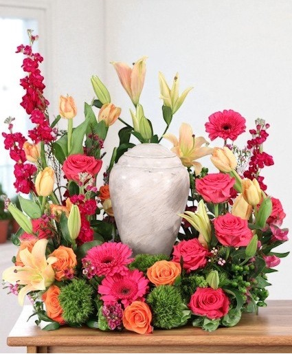 Consoling Embrace Urn Cremation Flowers   (urn not included) 