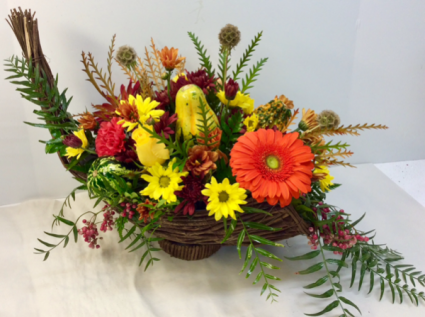 Contemporary Cornucopia  Centerpiece 