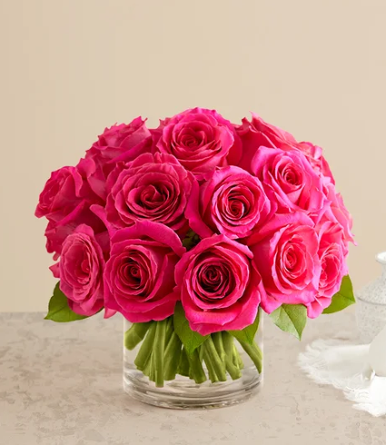 Contemporary Hot Pink Roses 