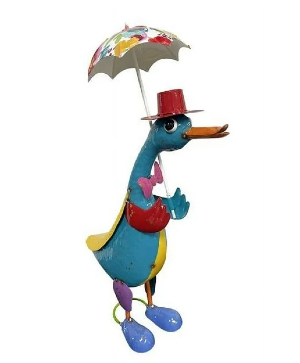 Continental Art Metal Duck 