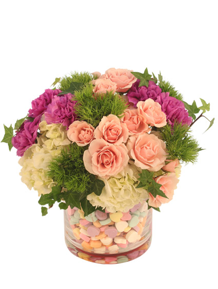 Conversation Hearts Arrangement