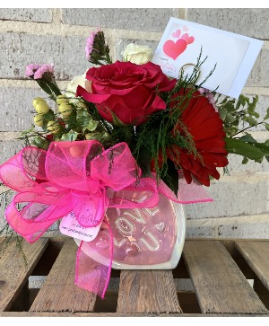 Conversation Simple Statement - Love U Vase Valentine