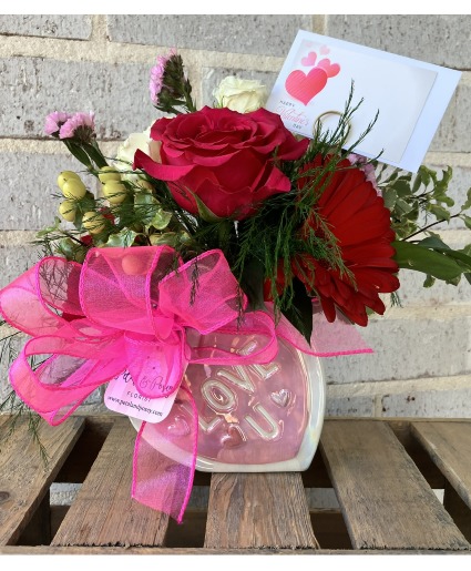 Conversation Simple Statement - Love U Vase Valentine