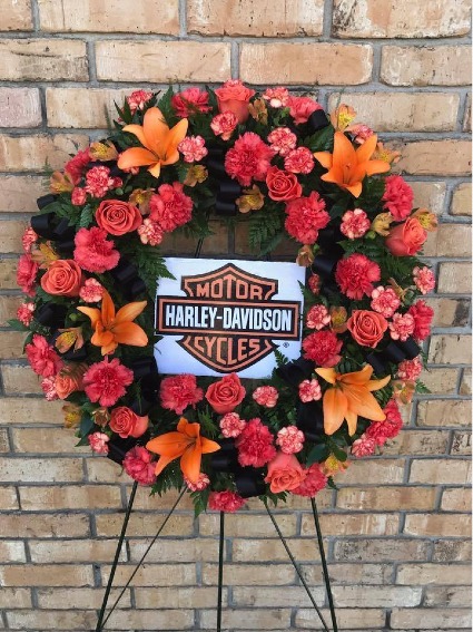 Cool Rider Standing Wreath