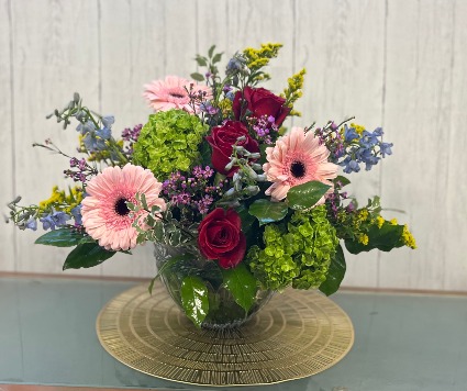 Crystal Elegance Vase Arrangement