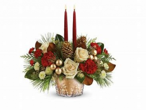 Copper and Pearls Centerpiece 