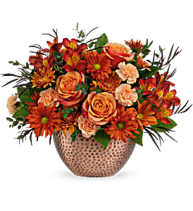 Copper Beauty Centerpiece Arrangement