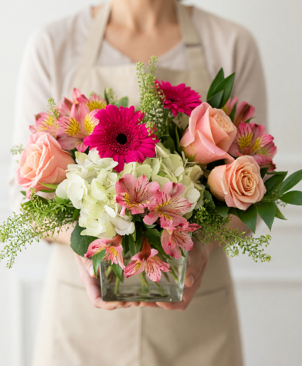 Coral Kiss Flower Arrangement