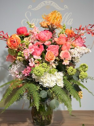 CORAL SYMPHONY Vase Arrangement