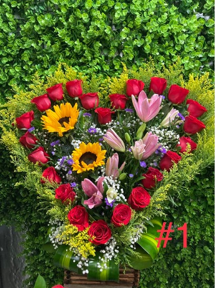 CORAZON  24 ROSAS 