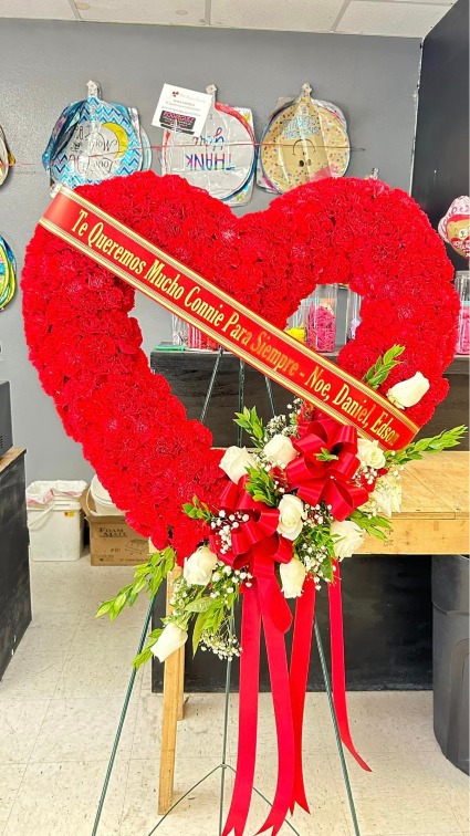 RED OPEN HEART 