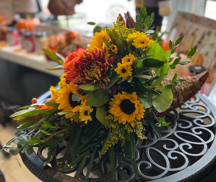 Cornucopia Centerpiece Fresh Arangement
