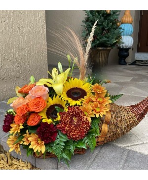 Cornucopia Centerpieces Fall 