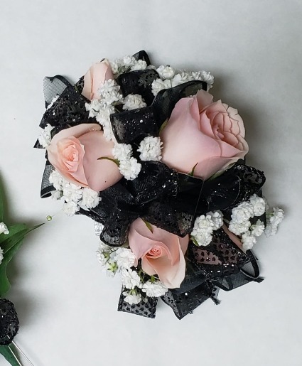 Corsage Pink & Black