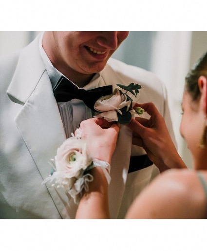 Corsage and Boutonnière Combo Custom Set